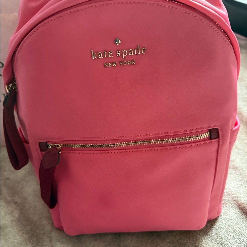 Kate Spade Pink Backpack with Gold-Tone Hardware - BNWT
